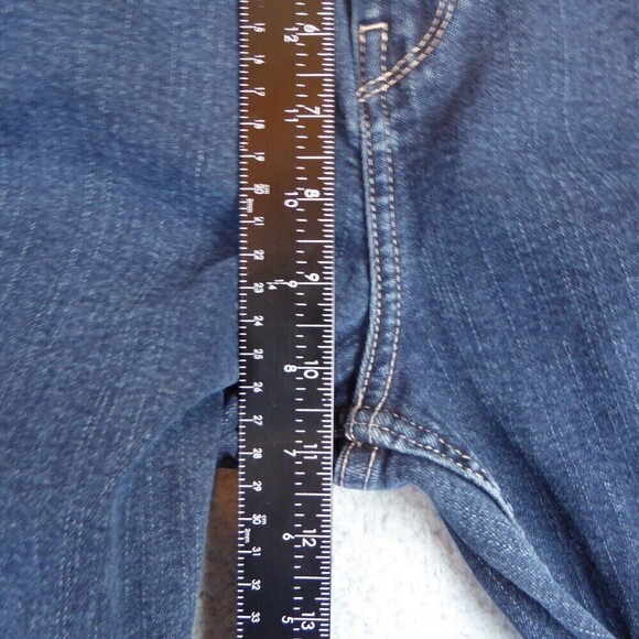 M&S Per Una Jeans Women's UK 16 Denim Pants Straight Leg Dark Wash Meas. 34x28 - Picture 13 of 15